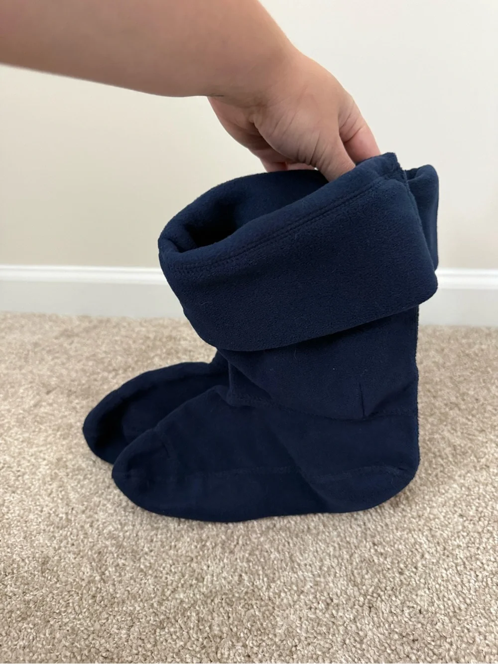 Women’s Hunter Navy Fleece short Boot Socks size large 8-10